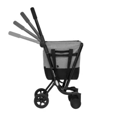 Einkaufstrolleys|Die moderne Hausfrau Einkaufstrolley EASY GO Fresh grau-schwarz