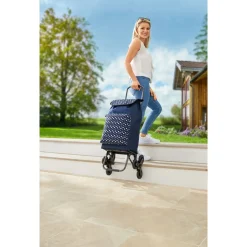 Einkaufstrolleys|Die moderne Hausfrau Einkaufstrolley „Treppensteiger Punkte“ 2.0