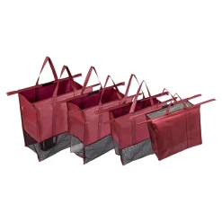 Taschen|Die moderne Hausfrau Einkaufswagentasche, faltbar, 4 Stück