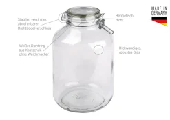 Gläser & Becher|Die moderne Hausfrau Einmachglas 4,8 l GOTHIKA 6 x Einmachglas