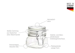 Gläser & Becher|Die moderne Hausfrau Einmachglas mit Deckel, 50 cl GOTHIKA