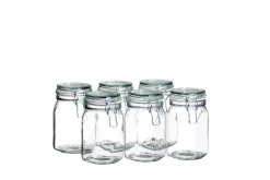 Gläser & Becher|Die moderne Hausfrau Einmachglas mit Deckel, 1,05 l GOTHIKA 6 x Einmachglas