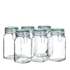 Gläser & Becher|Die moderne Hausfrau Einmachglas mit Deckel, 1,45 l GOTHIKA 6 x Einmachglas