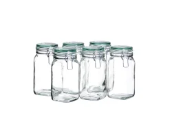 Gläser & Becher|Die moderne Hausfrau Einmachglas mit Deckel, 1,45 l GOTHIKA 6 x Einmachglas