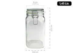 Gläser & Becher|Die moderne Hausfrau Einmachglas mit Deckel, 1,45 l GOTHIKA 6 x Einmachglas