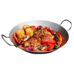 Pfannen|Hobbyköche|Die moderne Hausfrau Eisenpfanne mit zwei Griffen Ø24 cm & Ø28 cm - Set Ø24 cm & Ø28 cm