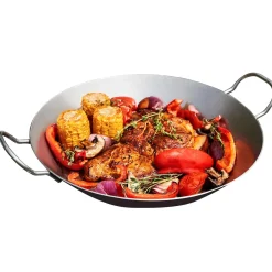 Pfannen|Hobbyköche|Die moderne Hausfrau Eisenpfanne mit zwei Griffen Ø28 cm - Ø 28 cm