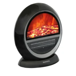 Heizlüfter & -Strahler|Die moderne Hausfrau Elektrischer Kamin "Mala" schwarz