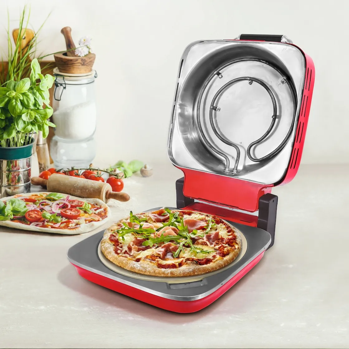 Tischgrills & Raclettes|Die moderne Hausfrau Elektro-Pizzaofen