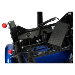 Elektromobile|Die moderne Hausfrau Elektroroller AT52317 mit Tasche & Korb blau