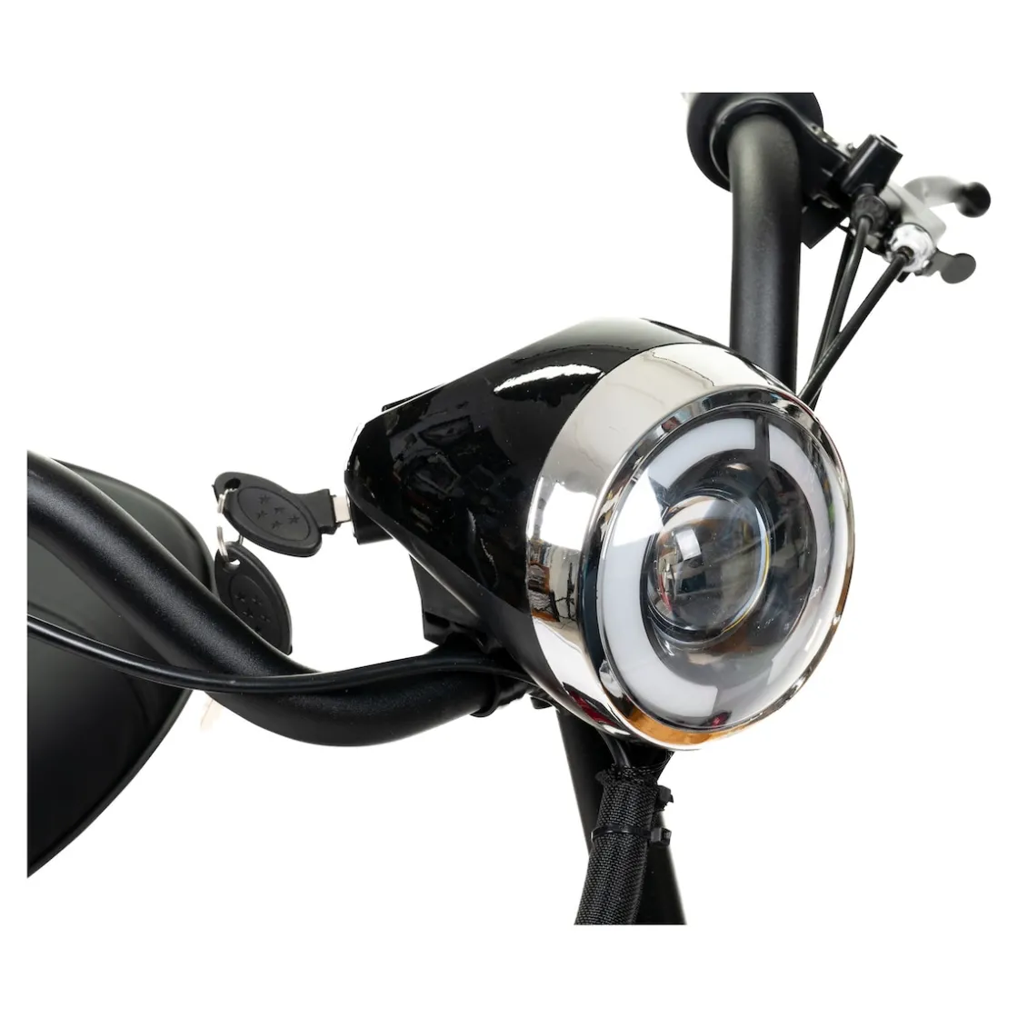 Elektromobile|Die moderne Hausfrau Elektroroller AT52317 mit Tasche & Korb rot