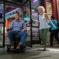 Rollstühle|Die moderne Hausfrau Elektrorollstuhl M35+ mit Staufächern, 6 km/h gelb