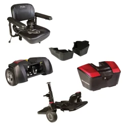 Rollstühle|Die moderne Hausfrau Elektrorollstuhl M35+ mit Staufächern, 6 km/h rot