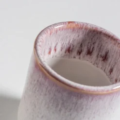 Gläser & Becher|Die moderne Hausfrau Espressobecher-Set, Steinzeug Alpenwiese Beere / Creme