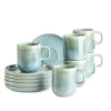Tassen|Die moderne Hausfrau Espressotassen-Set, Steinzeug Cordelia Grün