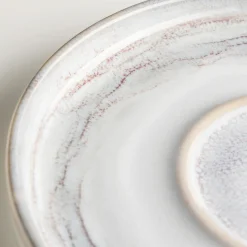 Tassen|Die moderne Hausfrau Espressotassen-Set, Steinzeug TIEFER SEE Grau / Weiß