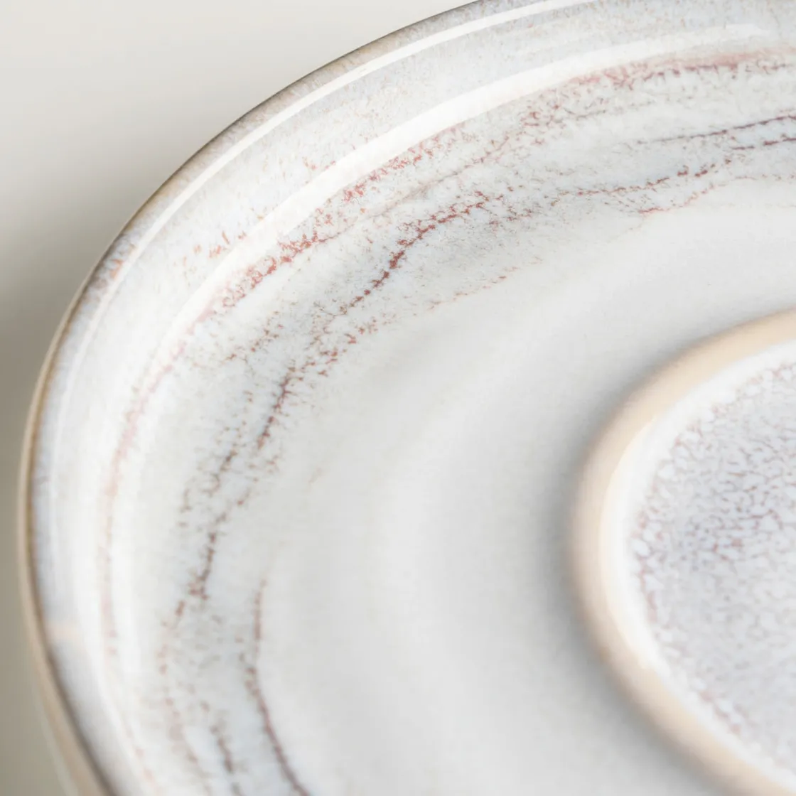 Tassen|Die moderne Hausfrau Espressotassen-Set, Steinzeug TIEFER SEE Grau / Weiß