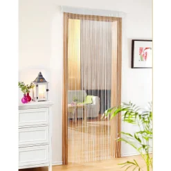 Fliegengitter|Fliegengitter|Die moderne Hausfrau Fadenvorhang silber