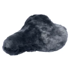 Fahrräder & Zubehör|Die moderne Hausfrau Fahrradsattelbezug Lammfell grau