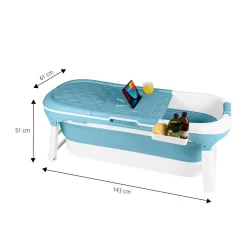 Geniale Badhelfer|Pools & Planschbecken|Die moderne Hausfrau Faltbare Badewanne ­„Premium“