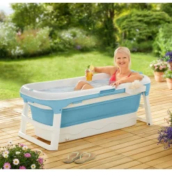 Geniale Badhelfer|Pools & Planschbecken|Die moderne Hausfrau Faltbare Badewanne ­„Premium“