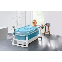 Geniale Badhelfer|Pools & Planschbecken|Die moderne Hausfrau Faltbare Badewanne ­„Premium“
