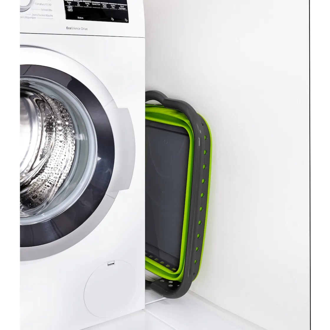 Wäschekörbe|Die moderne Hausfrau Faltbarer Wäschekorb "Trend" grün