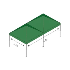 Sonnenschutz & Sonnenschirme|Die moderne Hausfrau Faltpavillon, 3x6 m beige