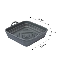 Fritteusen|Die moderne Hausfrau Falt-Silikoneinlage „Eckig“