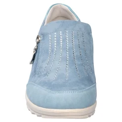 Hausschuhe|Die moderne Hausfrau Fashion-Halbschuh „Hanne“ rauchblau