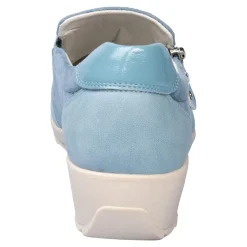 Hausschuhe|Die moderne Hausfrau Fashion-Halbschuh „Hanne“ rauchblau