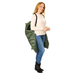 Jacken & Westen|Die moderne Hausfrau Figur-Steppmantel mit Trägern 