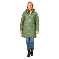 Jacken & Westen|Die moderne Hausfrau Figur-Steppmantel mit Trägern 