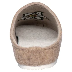 Damen Die moderne Hausfrau Filz-Pantolette „Edelweiß“