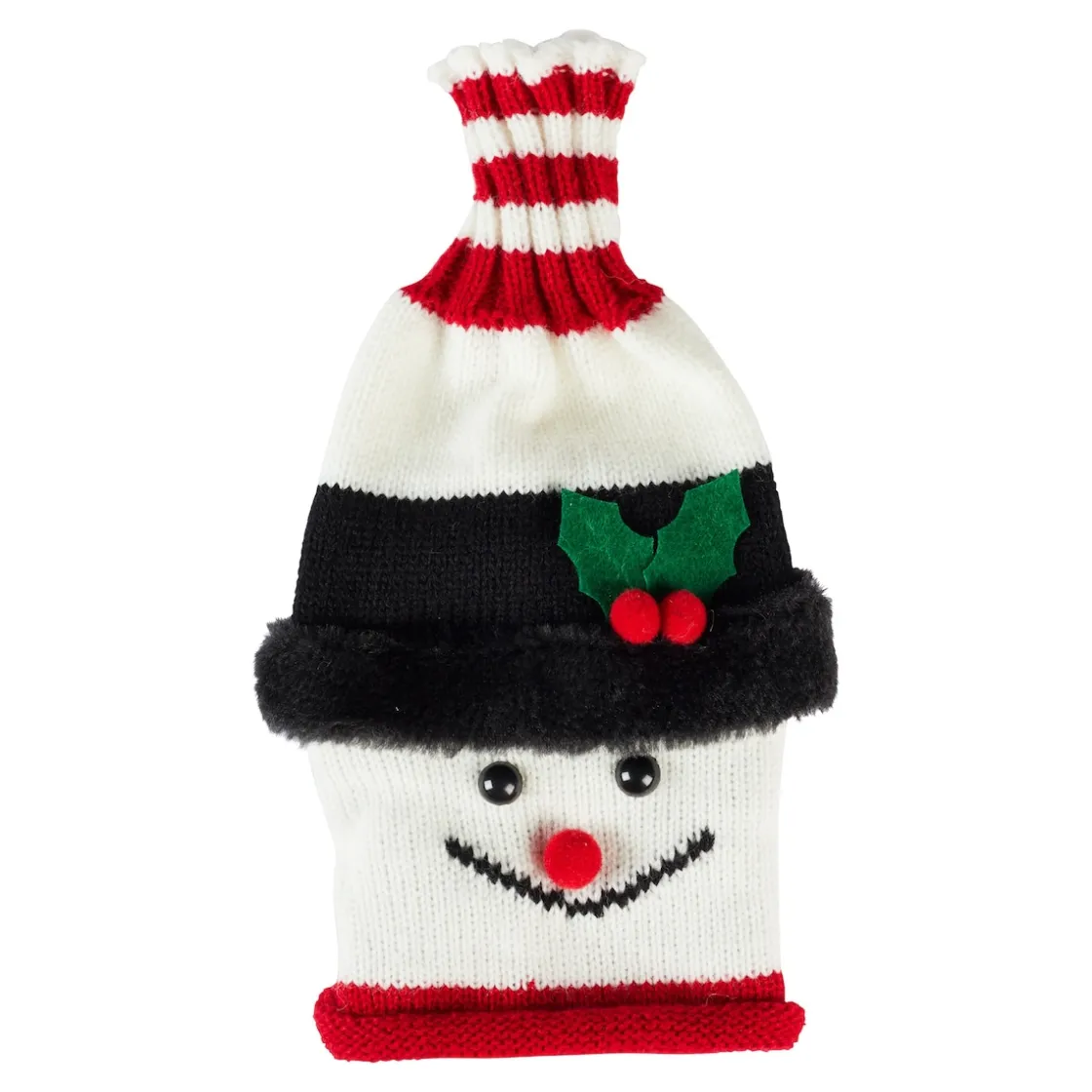 Weihnachtsdekoration·Weitere Weihnachtsdeko|Mitbringsel|Die moderne Hausfrau Flaschenkostüm Schneemann