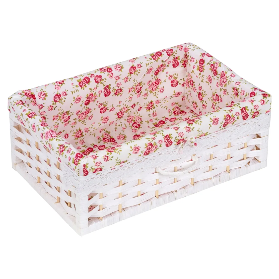 Schränke & Regale·Kommoden|Die moderne Hausfrau Flecht-Kommode „Romantik“ 3 Fächer