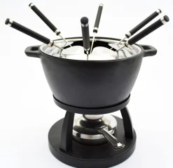 Fonduetöpfe & -Sets|Die moderne Hausfrau Fondue Set, Gusseisen -
