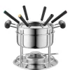 Fonduetöpfe & -Sets|Die moderne Hausfrau Fondueset, Edelstahl -