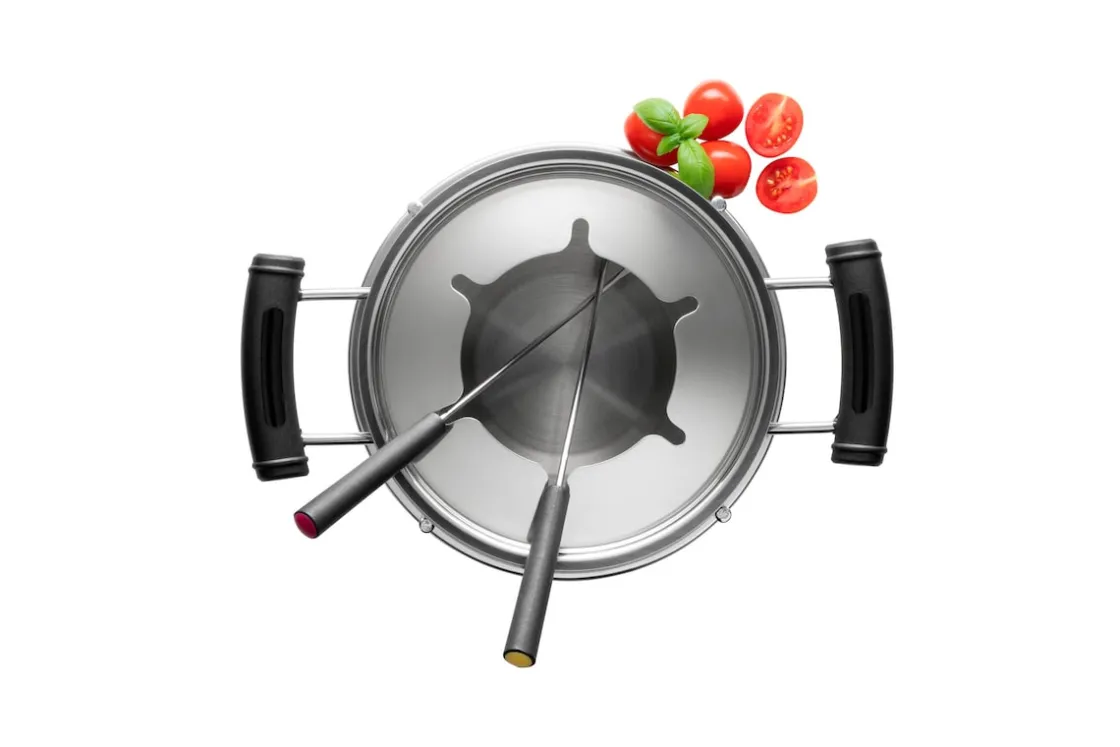 Fonduetöpfe & -Sets|Die moderne Hausfrau Fondueset, Edelstahl -