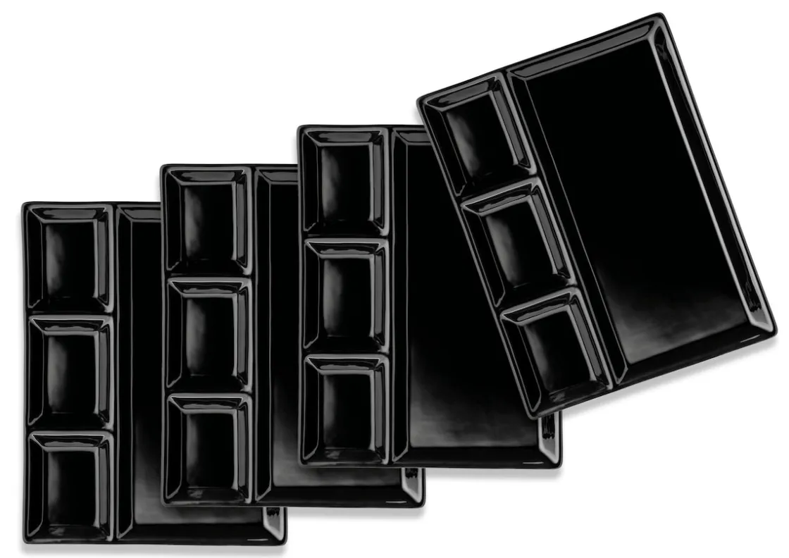 Teller|Die moderne Hausfrau Fondueteller, Porzellan -