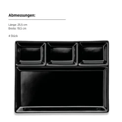 Teller|Die moderne Hausfrau Fondueteller, Porzellan -