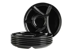 Teller|Die moderne Hausfrau Fondueteller Set, Porzellan -