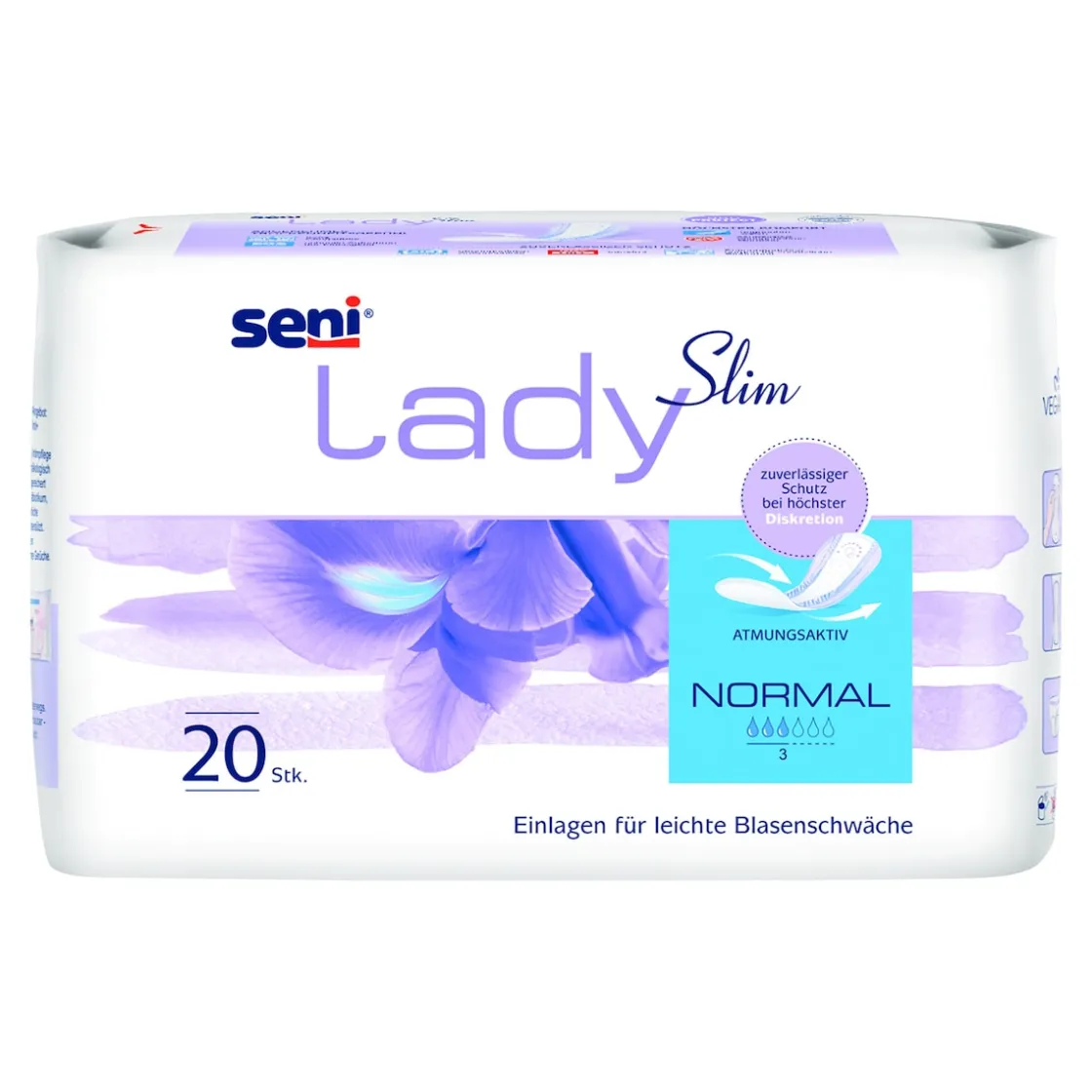 Inkontinenzeinlagen & Windeln|Die moderne Hausfrau Frauen-Einlage "Normal", leicht/mittel, 20 Stück