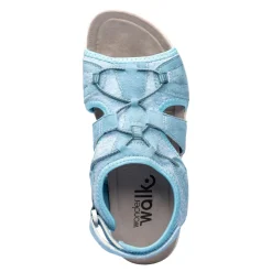 Sandalen|Die moderne Hausfrau Freizeit-Sandale „Franzi“ rauchblau