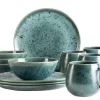Geschirrsets|Die moderne Hausfrau Frühstücks Set, Steinzeug Carellia Blau