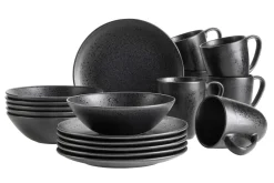 Geschirrsets|Die moderne Hausfrau Frühstücks Set, Steinzeug Essential