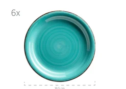 Geschirrsets|Die moderne Hausfrau Frühstücksgeschirr, Steingut Lumaca Laguna