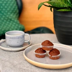 Die moderne Hausfrau Frühstücksset, Steinzeug Candy Flieder