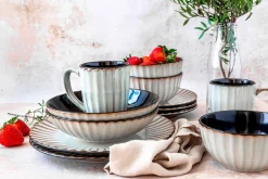 Die moderne Hausfrau Frühstücksset, Steinzeug Confino Beige