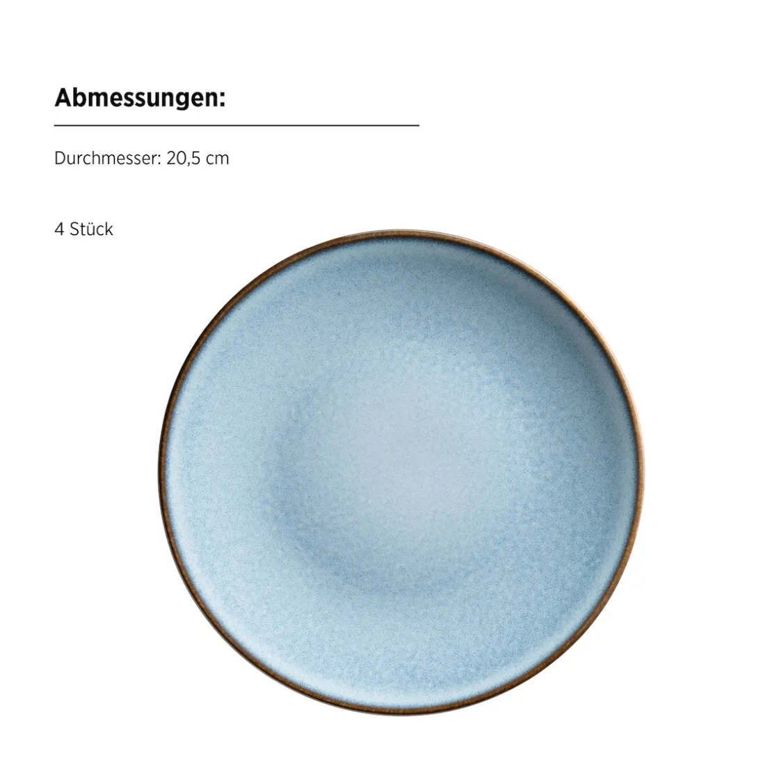 Geschirrsets|Die moderne Hausfrau Frühstücksset, Steinzeug Smoky's Blau